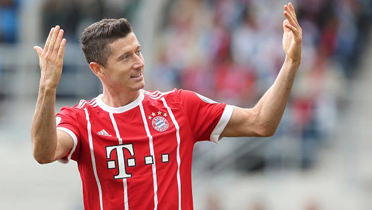 Selebrasi Robert Lewandowski. Copyright: INDOSPORT